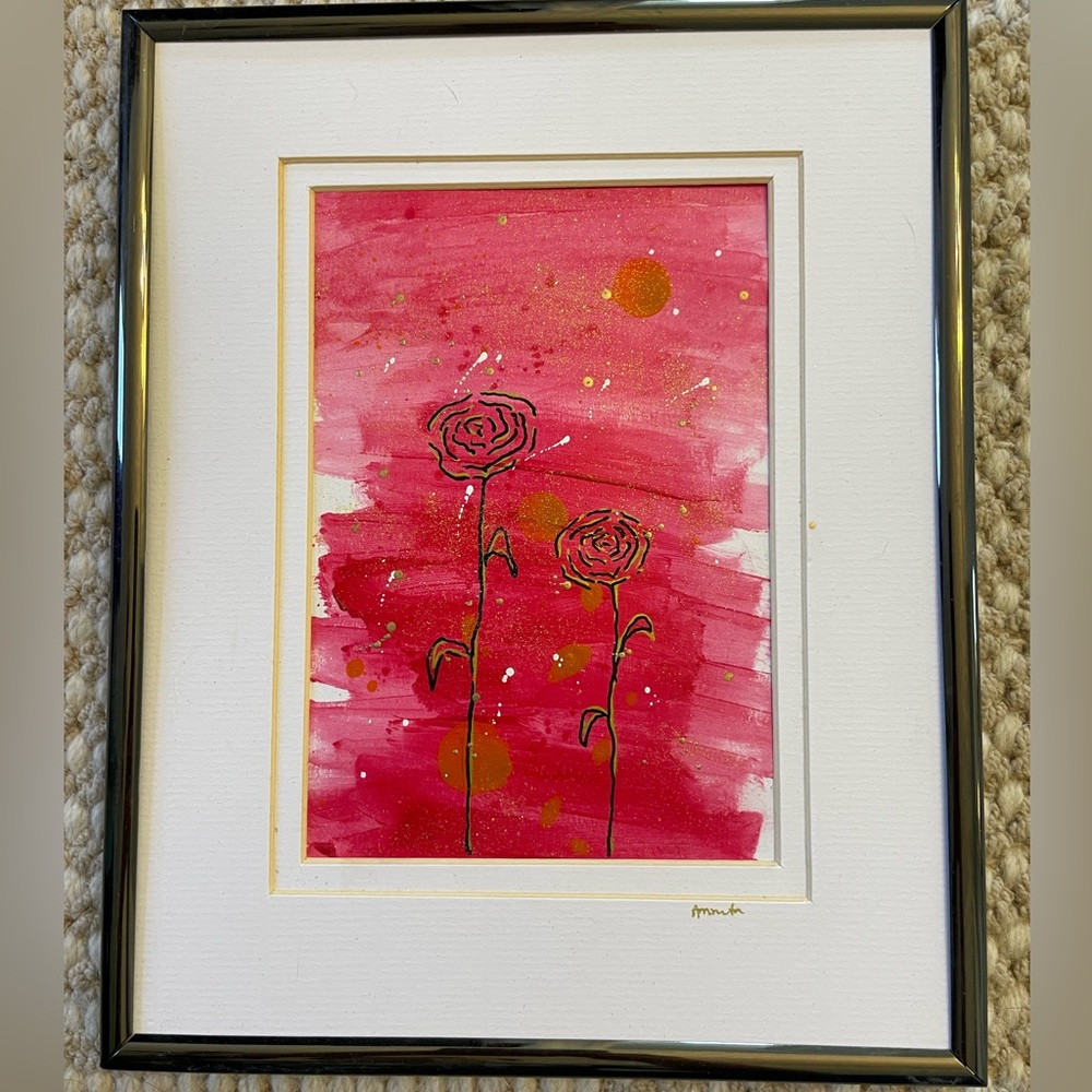 Framed artwork.
